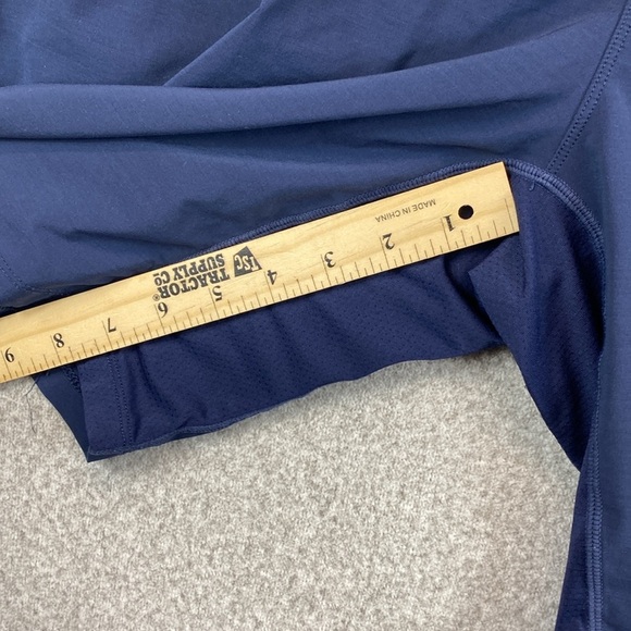 Fabletics The Fundamental short mens unlined navy blue zipper mesh gusset - Picture 5 of 8